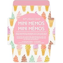 Mini Note Cards with Sticker Seals, 48 Tear-Off Foldable, Cool and Creamy
