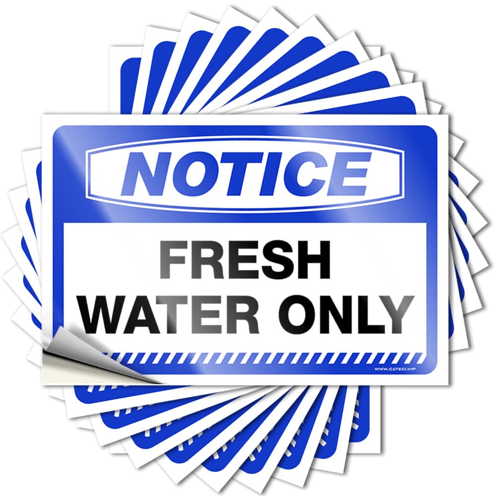 Work Office Decor Lettering Sticker Case | Notice Fresh Water Only Summer Darts Sticker Pack(8X12CM)