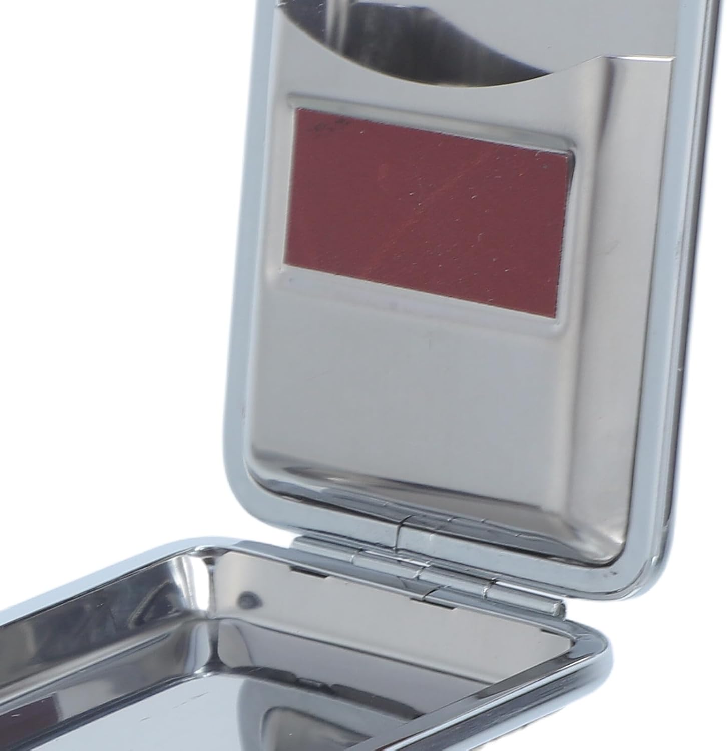 COLLBATH Metal Match Storage Box - Match Case Matchstick Holder with Striker - Refillable Matchstick Box Fireplace Starter for Outdoor Camping, Slim Size 2.6x1.9x0.6"