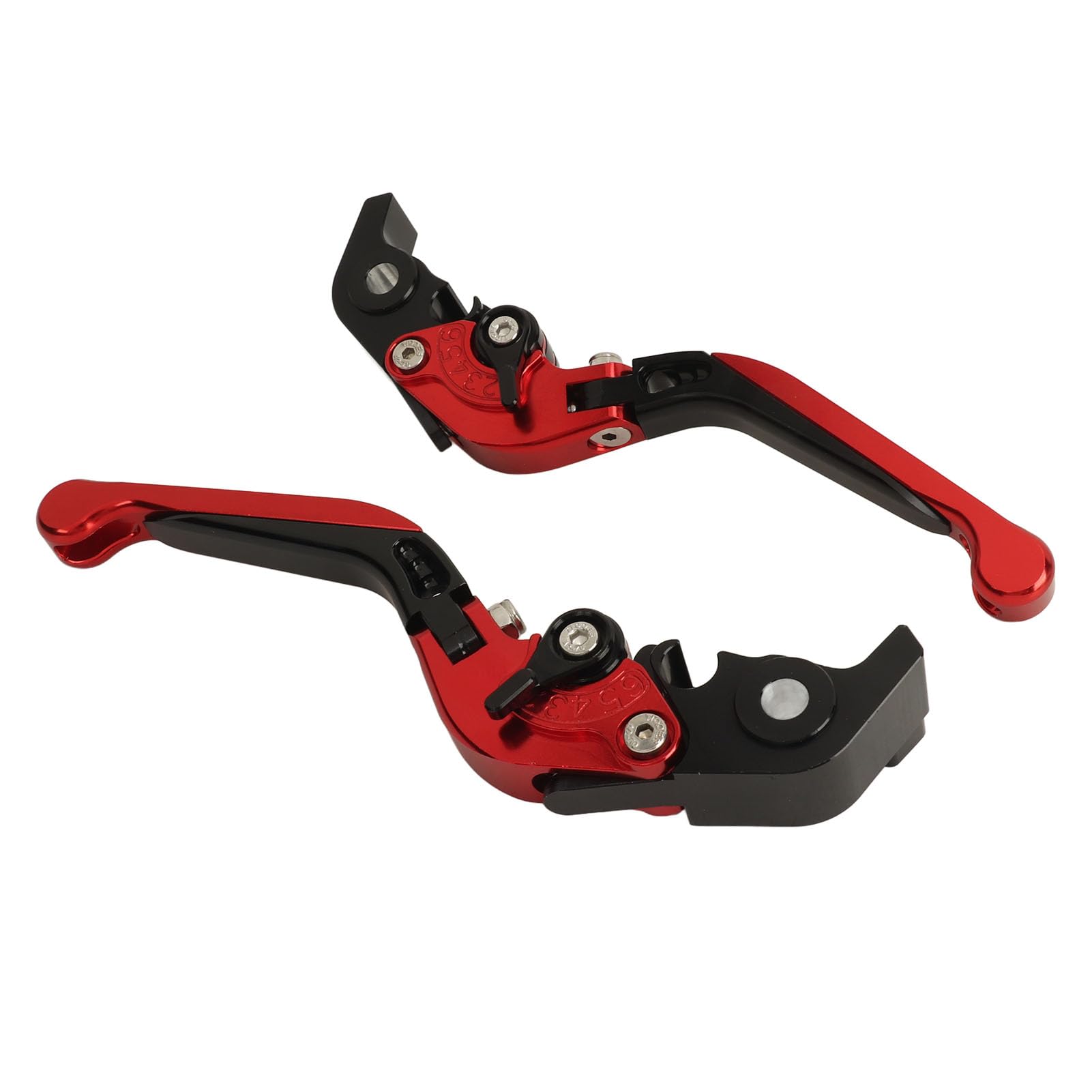 Levier de Frein D'embrayage de Moto, Leviers Pliants Réglables de Remplacement pour Streetfighter V2 (rouge)