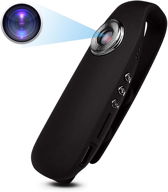 Kaleser Mini Spy Hidden Camera, Full HD 1080P Portable Pocket Clip Wearable Mini Body Camera with Audio and Video Recorder