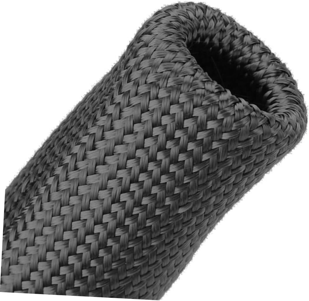 Mikinona 8-Pack High Temperature Spark Plug Wire Case Insulating Tube Fiberglass Heat Resistant Cover for Automotive Use