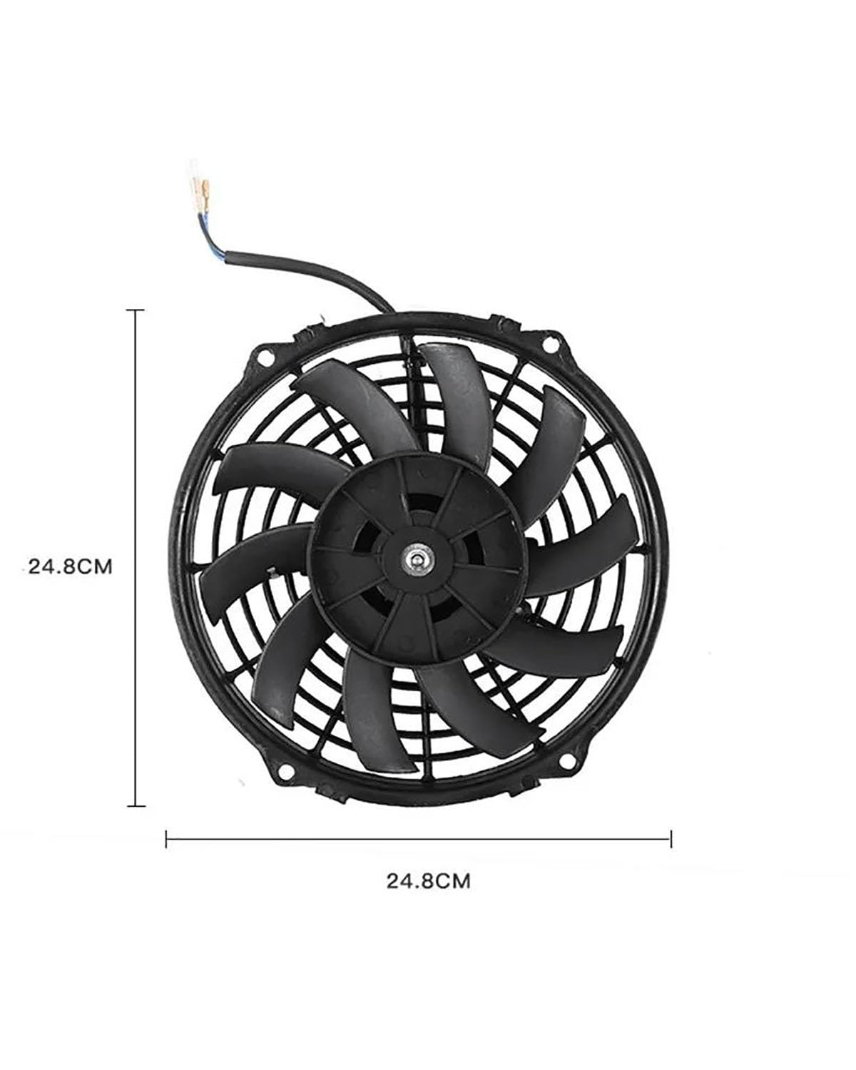 Auto Ventilatore Radiatore KIT ELETTROVENTOLA DA 9" POLLICI RADIATORE RAFFREDDAMENTO OLIO AUTOMOTIVE UNIVERSALE SLIM RAFFREDDAMENTO 12V 80W Engine Cooling Fan Assembly
