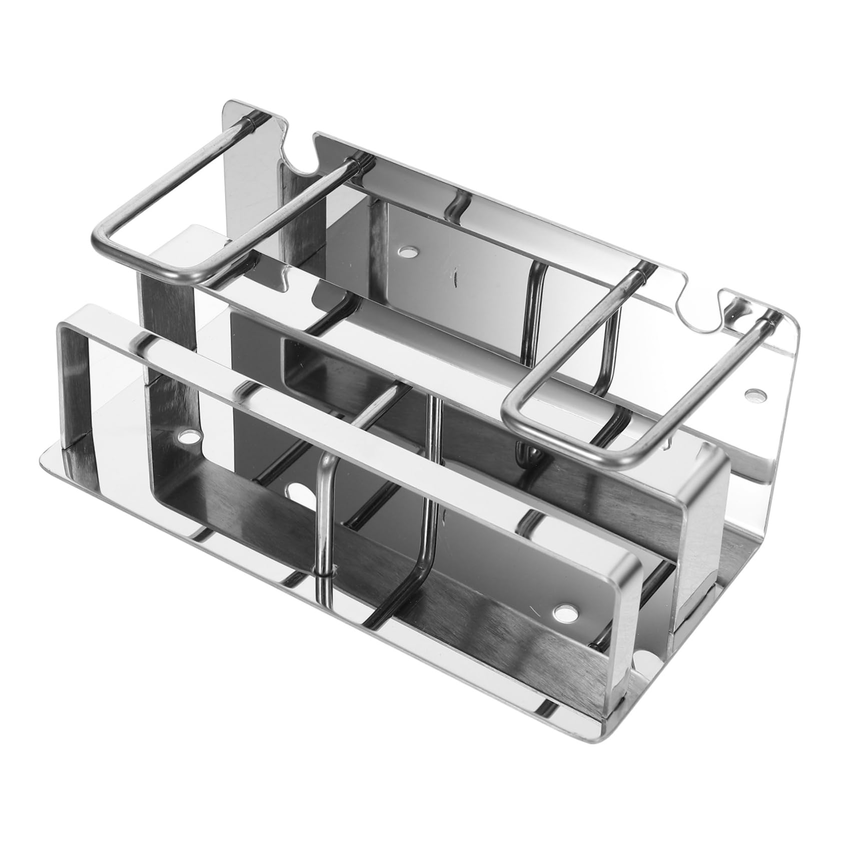 Cabilock 2 Porta Spazzolini Da Denti in Metallo Elegante Da Parete Design Senza Attrezzi Facile Da Pulire