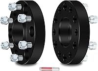 Vista 10 de ECCPP 2 piezas de espaciadores de rueda centrados en el cubo de 6x5.5 a 6x5.5 de 1" con 6 pernos de 6x139.7mm para Chevrolet Silverado 1500