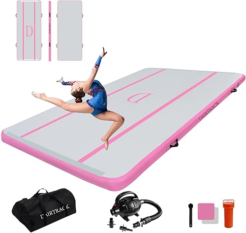 Miniatura 7 de DAIRTRACK Colchoneta inflable de gimnasia de 10131620 pies para uso domésticogimnasioentrenamientoanimadorayogaagua