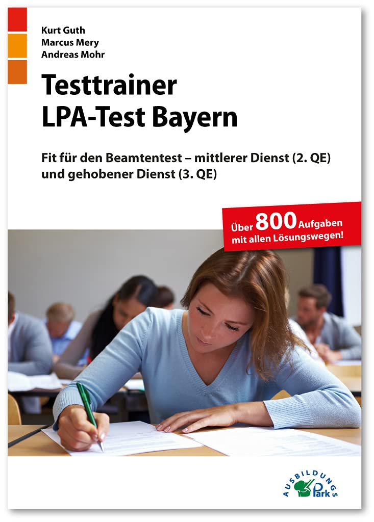 LPA-Test Bayern Kombipaket: Online-Testtrainer + Buch|Über 1.900 Aufgaben mit allen Lösungswegen | Sprachbeherrschung, Allgemeinwissen, Logik, Konzentration