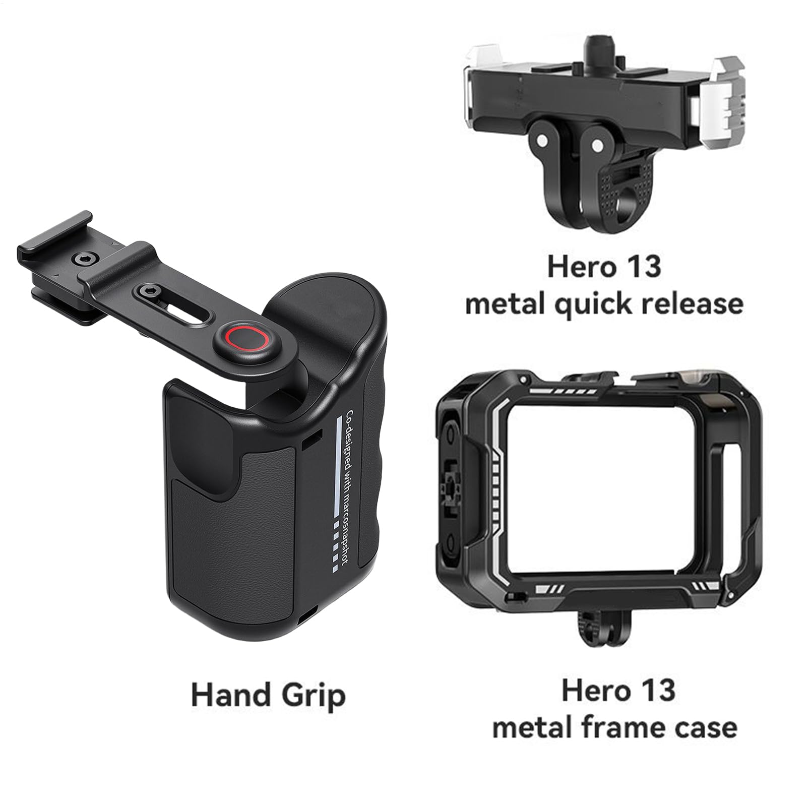 Impugnatura per gabbia fotocamera Gimbal Portatile e Supporto Digitale per | Supporto di Posizionamento Fotocamera Selfie e Vlogging da Donna e Uomo, Quotidiano Strada Outdoor