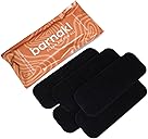 Barnakl Ceiling Fan Air Purifier Pads, Activated Coconut Shell Carbon Fan Filters Trap Dust, Odors & Allergens, Easy-Stick Universal Fit for Ceiling Fan Blades, Odorless & Unscented - (5 Count)