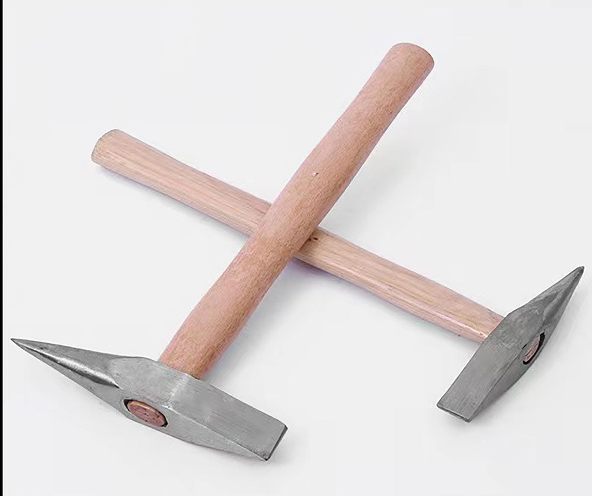 Martello per saldatura, 500 g, in acciaio forgiato a due teste da 33,1 cm, con manico in legno, per frantumare ghiaccio e saldatura (grande)