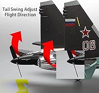 Vista 3 de Avión a control remoto RTF 4CH Motor trasero 3D / 6D Función de acrobacias SU35 Jet Avión con Hobby Modelo 2 Izquierda Acelerador