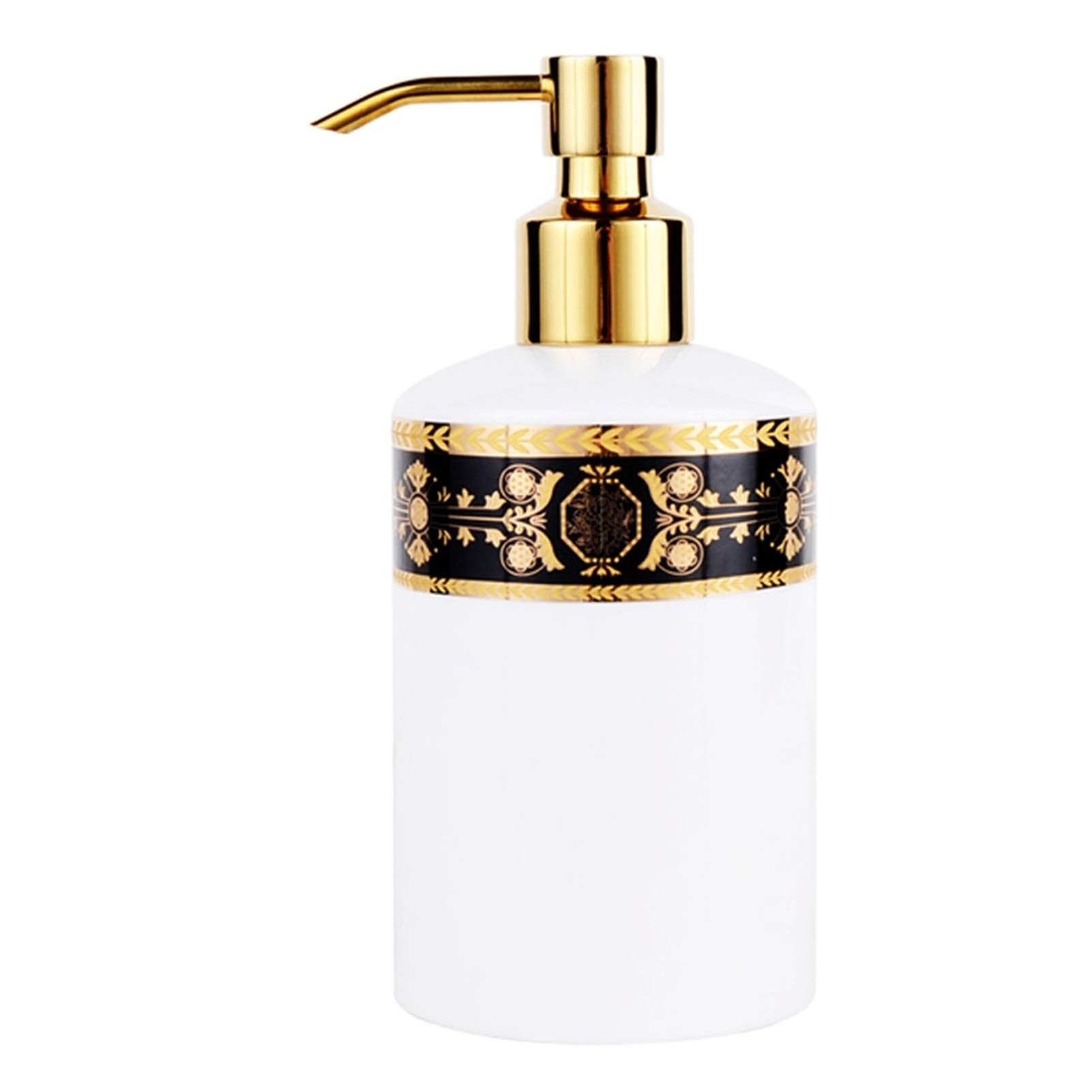 dispenser sapone/Dosatori per sapone liquido Distributore di sapone, porcellana, accessorio da bagno, porcellana, bianco, 17,8 x 7,5 x 6,8 cm Erogatore del Sapone/Dispenser di Sapone (Color : D)