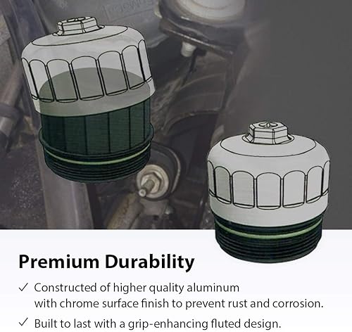 Miniatura 10 de FIRSTINFO F3545D - Llave de filtro de aceite de 15 flautas, compatible con Hyundai y Kia