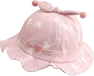 Chapéu de bebê com estampa de desenho animado de algodão antideformato, respirável, para o verão, chapéu de pescador para escola, bebê, pescador