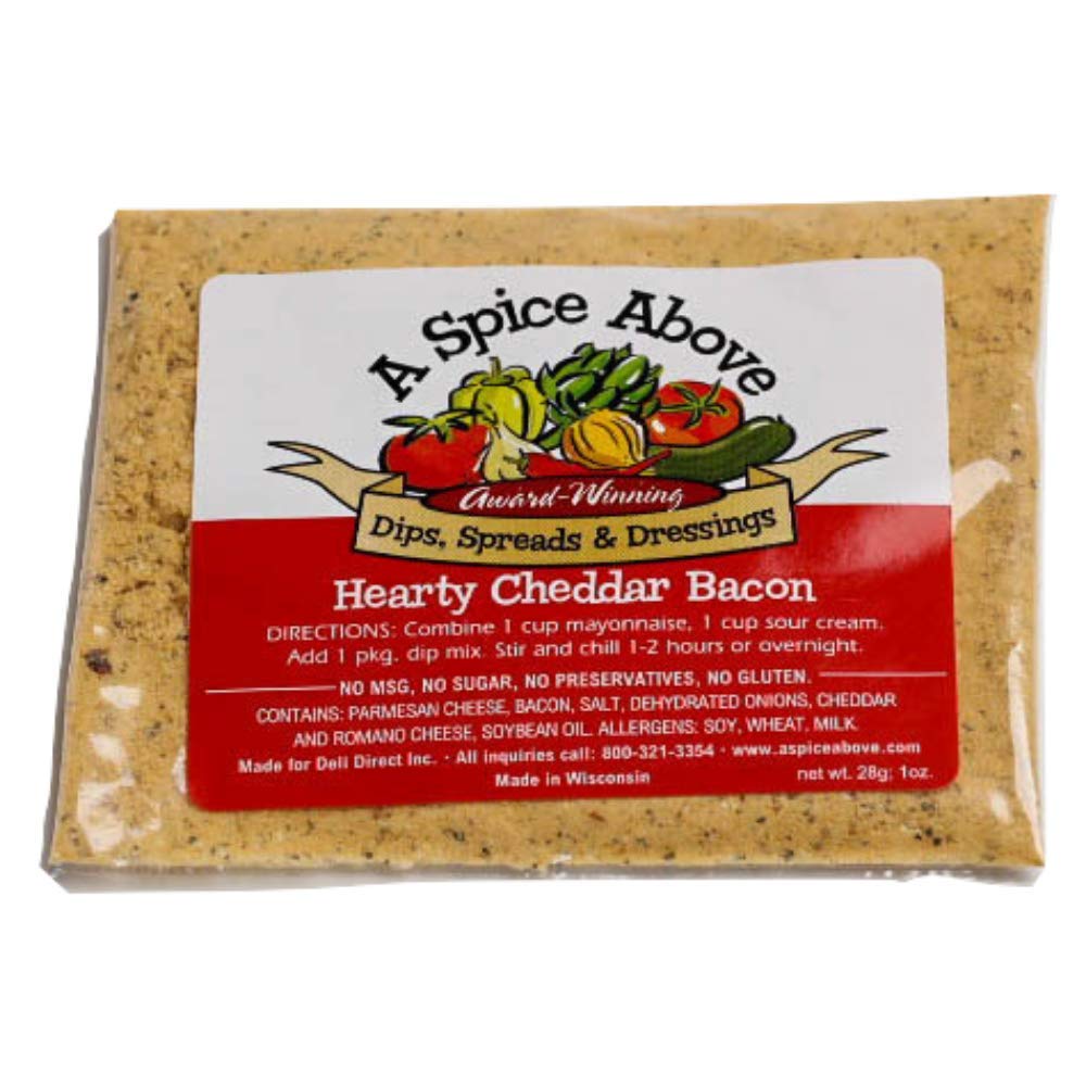 A Spice Above 8 Pack Variety of Dips, Gluten Free, Mixed Seasonings Packets for Easy, Quck-to-Make Appetizer Dips