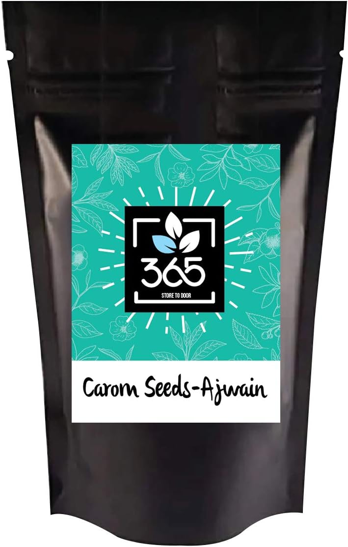 365 STORE TO DOOR Fresh Ajwain Seeds | Carom Seeds | Ajamo | Bishop's Weed | Spices Ajwain Seed - 200 gm