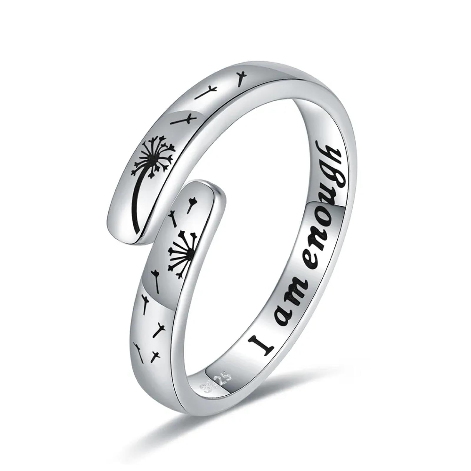 Ringe Ring Damen Finger Frauen Herren Geschenk Ich Bin Genug Ring