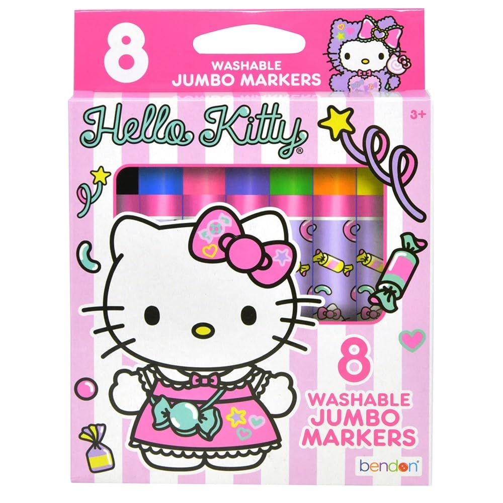 BendonHello Kitty Washable Jumbo Markers (8-Count)