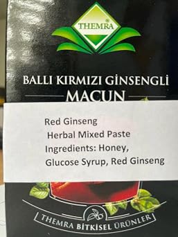 Diğer THËMRA Ballı Kırmızı Ginsengli Macunu Kırmızı Ginseng 240 G