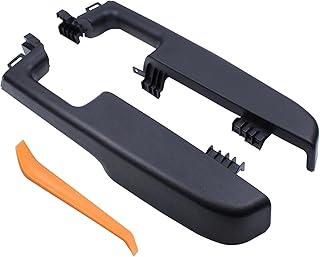 MOTOKU Pair Front Door Armrest Handle Black for Chevy Silverado Silverado Tahoe for GMC Sierra Yukon for Cadillac Escalade 2000-2006 Left Driver and Right Passenger Side