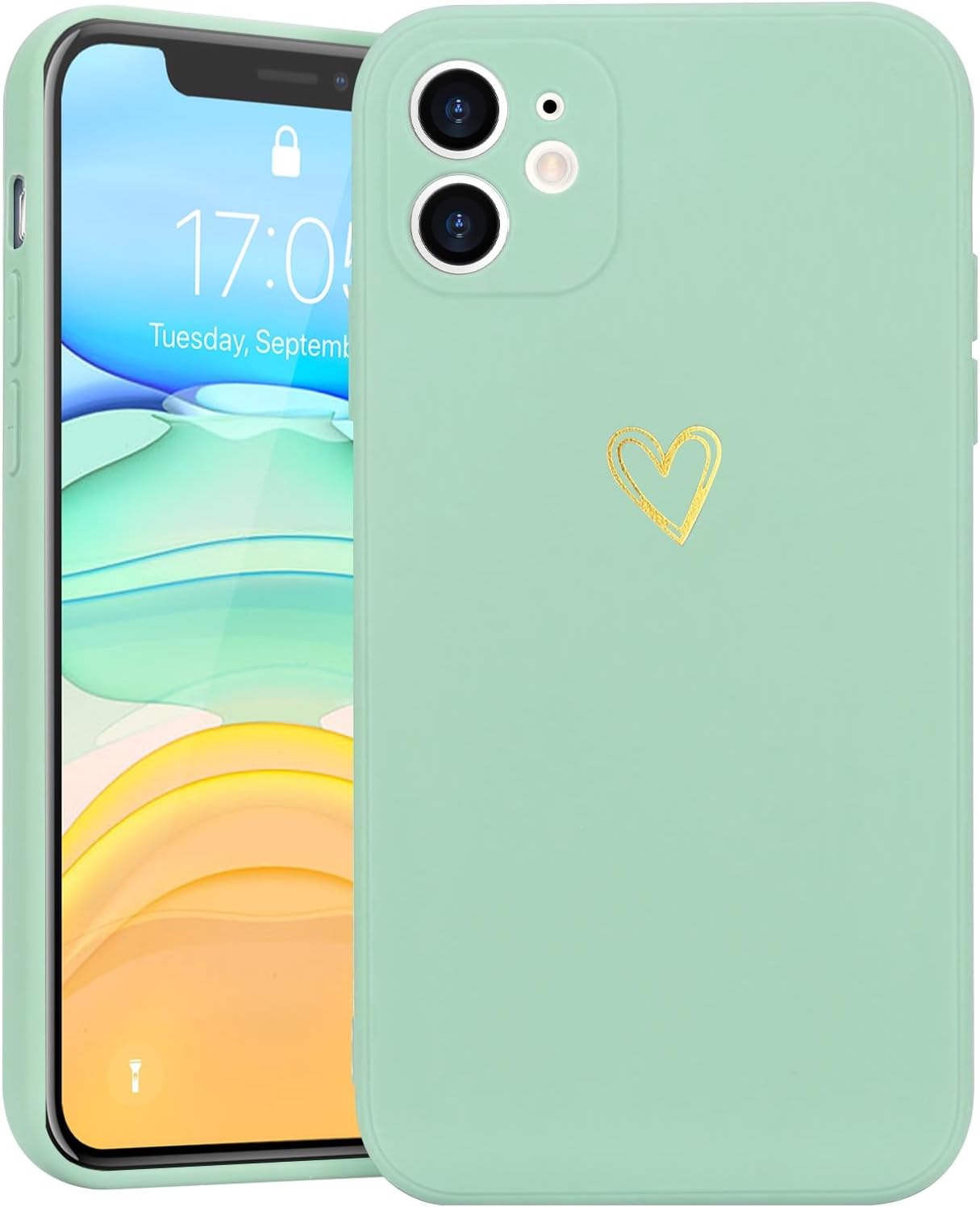 Wirvyuer for iPhone 11 Phone Case Cute Slim Shockproof Case