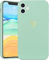 Vista 17 de Funda para iPhone 11, bonita funda delgada a prueba de golpes con soporte de carga inalámbrica y protección, verde