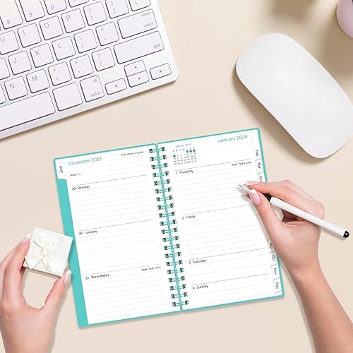 Miniatura 7 de PlanificadorCalendario de bolsillo 2026 - Planificador 2026 de enero de 2026 a diciembre de 2026, planificador 2026 con 12 pestañas, encuadernación