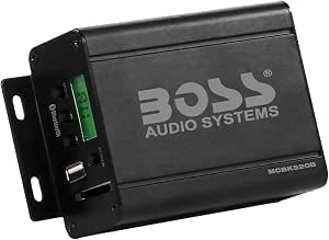 BOSS Audio Systems MCBK520B 3 Inch Motorcycle Speakers, Bluetooth Amplifier