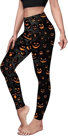 Women's Halloween Print Stretch Leggings