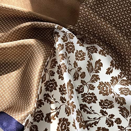 Mulberry Silk Scarfs Neck Scarf 21"x21" Small Square Scarfs hair scarf bandana for Women Gift Packed - Image 4