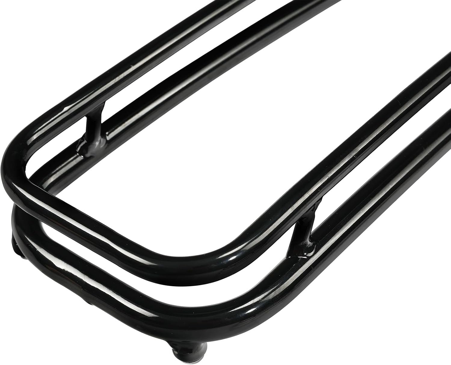TCMT Saddlebags Lid Top Rails Trim Rack Guard Support Fit For Harley Touring Road Glide Electra Glide Ultra Classic Street Glide Road King 1994-2013 (Black)