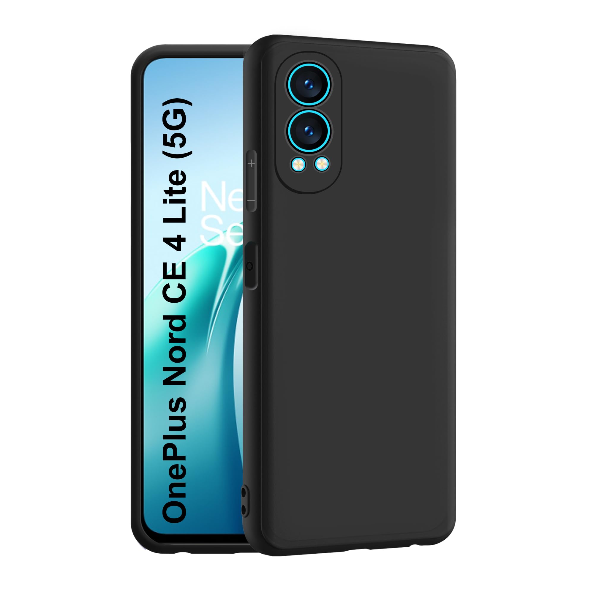 CEDO OnePlus Nord CE 4 lite / CE4 lite (5G) Back Cover | Camera Bump Protection & Inner Velvet Fabric Lining | Ultra Slim Matte Soft Rubberised Case Cover (Black) (B0D7MV2VQT) Amazon Price History, Amazon Price Tracker