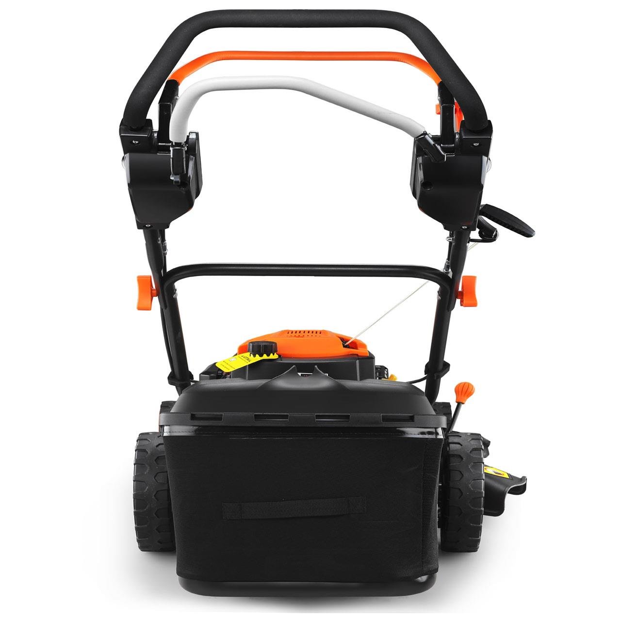 Kosiarka spalinowa FUXTEC 4w1 FX-RM5196PRO, 6 KM / 4,4 kW, szer. koszenia 51 cm, elastyczny naped, 4-suwowa, regulacja 25–75 mm, kosz 60 l, mulczowanie i wyrzut boczny
