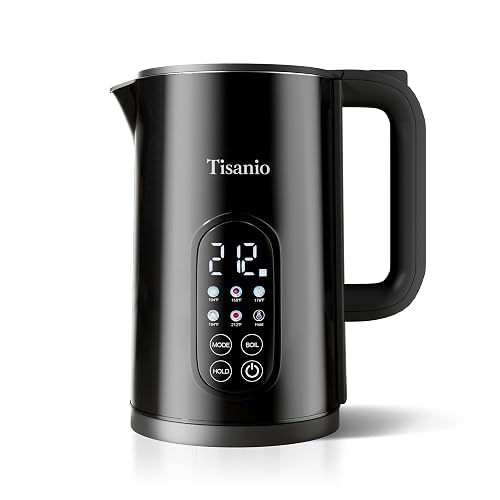 Electric Kettle 1.7L – 5 Temperature Presets (104–212°F) + Boil,