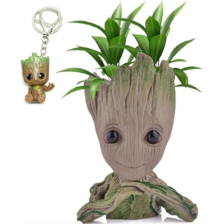 Generico Vaso Per Piante Baby Groot - I'm Groot - Portapenne E Fioriera In PVC 16 Cm - Regalo Per Fan Dei Film - 2
