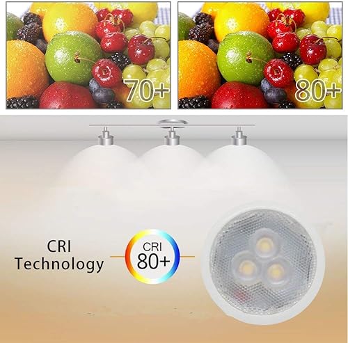 Miniatura 3 de Edearkar Bombillas LED GU10 de 3 W (paquete de 6) 35 W, reemplazo halógeno de 3000 K, blanco cálido, no regulable, 120 V, MR11 GU10, base para