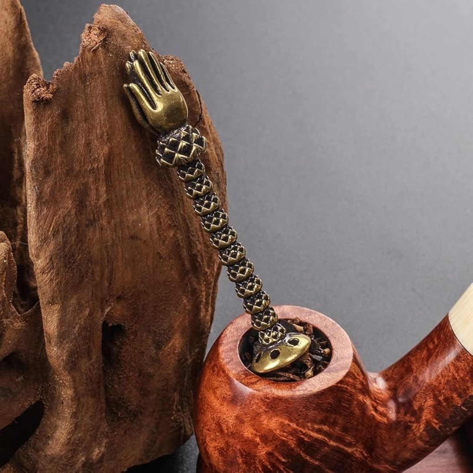 Decorative Buddha Hand Figure Pipe Tamper Tool