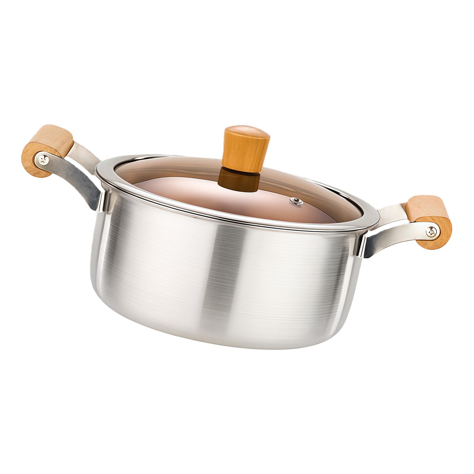 Batterie de cuisine en aluminium à haute conductivité thermique et double poignée