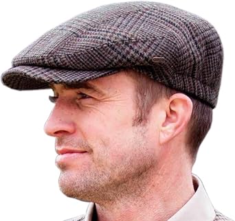 Tweed Golf Cap, Traditional Style 