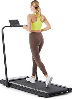 Sweetcrispy Walking Pad Treadmill with Handle Bar for Small Spaces