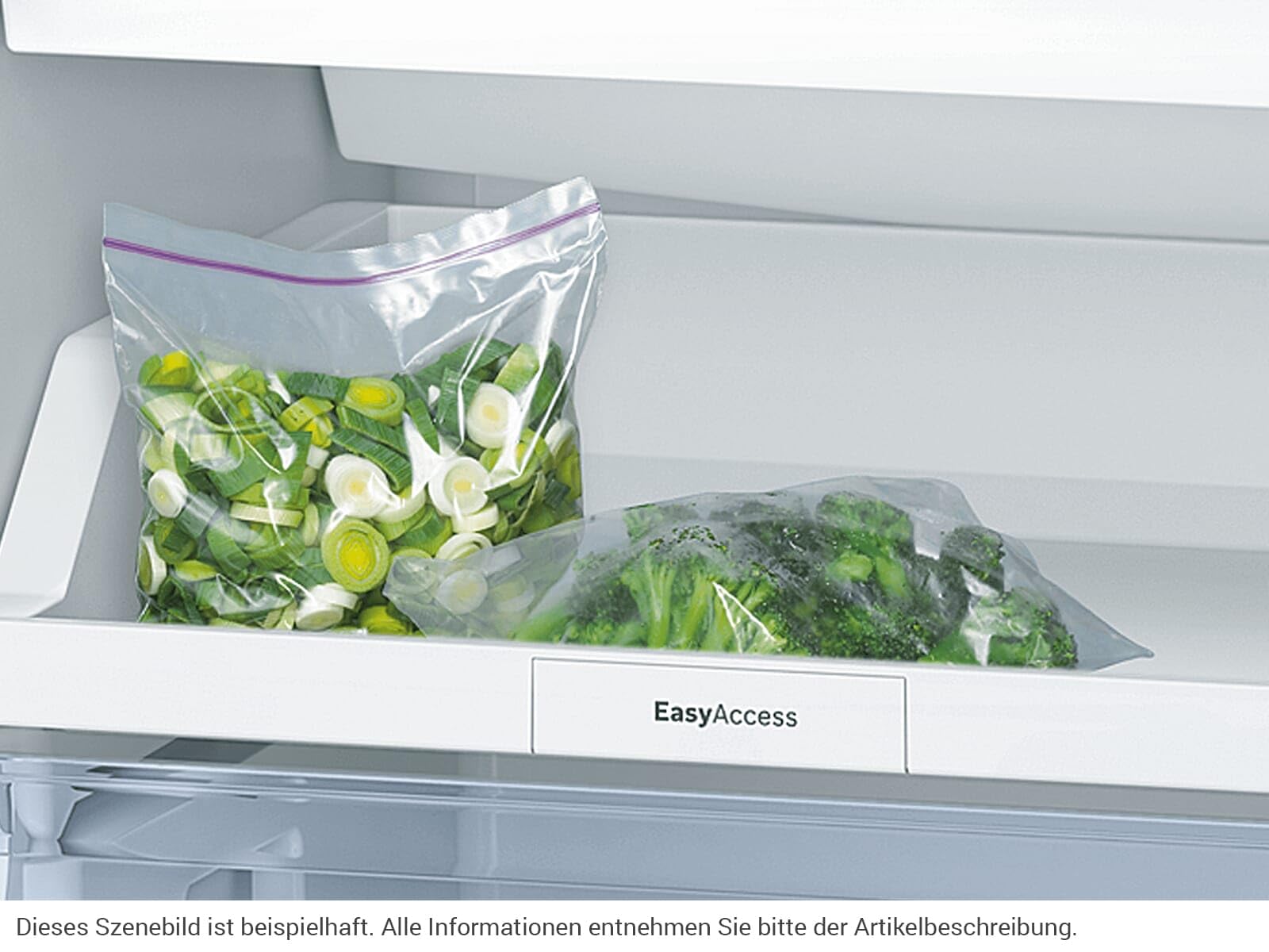 Bosch Electrodomésticos, Serie 2, Frigorífico combinado de libre posicionamiento, 186 x 60 cm, Inox look, KGN36NLEA