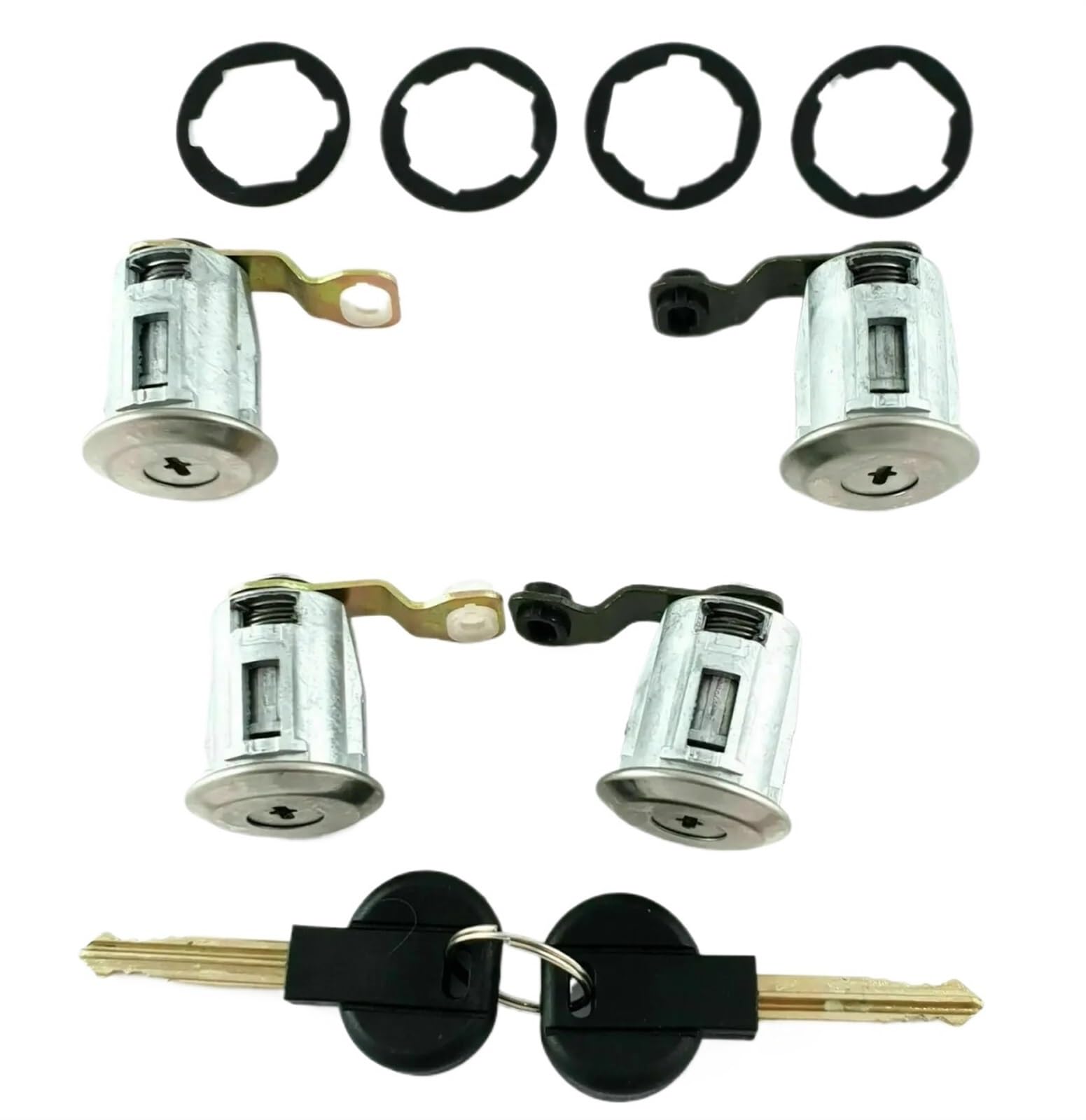 Hzsmyxgs One Color Car Door Lock Compatible With Citroen For Xsara 1997 1998 1999 2000 2001 2002 2003 2004 2005 Barrel Door Lock Cylinders Set Two Keys