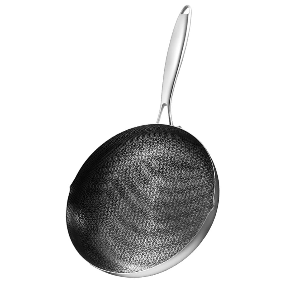 Wok ménager Yardwe en acier inoxydable pour cuisiner et griller de savoureux repas en famille
