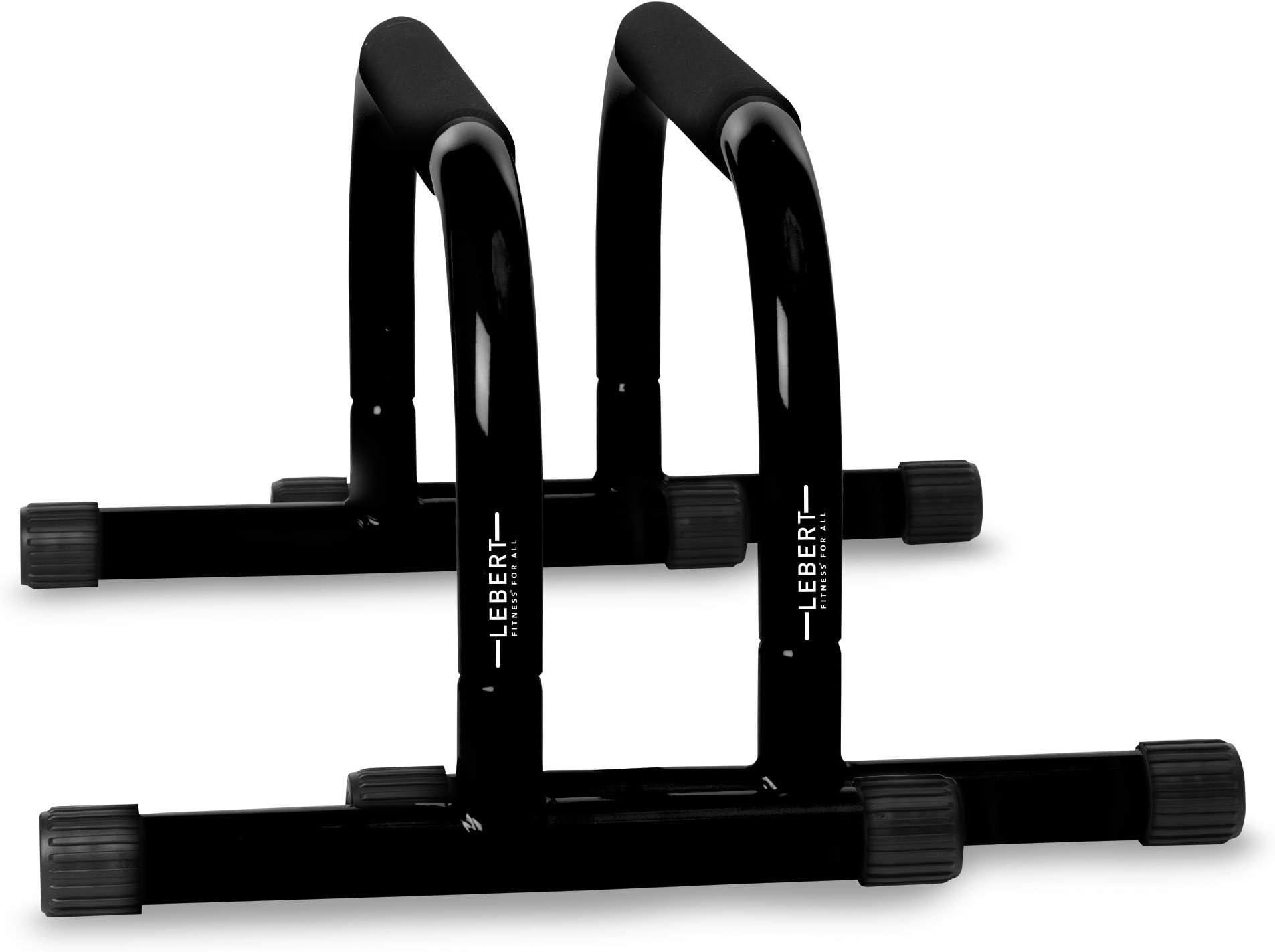 Lebert Fitness Parallette Push Up Bars Dip Station Stand - Perfect for Home and Garage Gym Exercise Equipment - Gymnastics, Calisthenics, Strength Training Parallel Bars for Men and Women