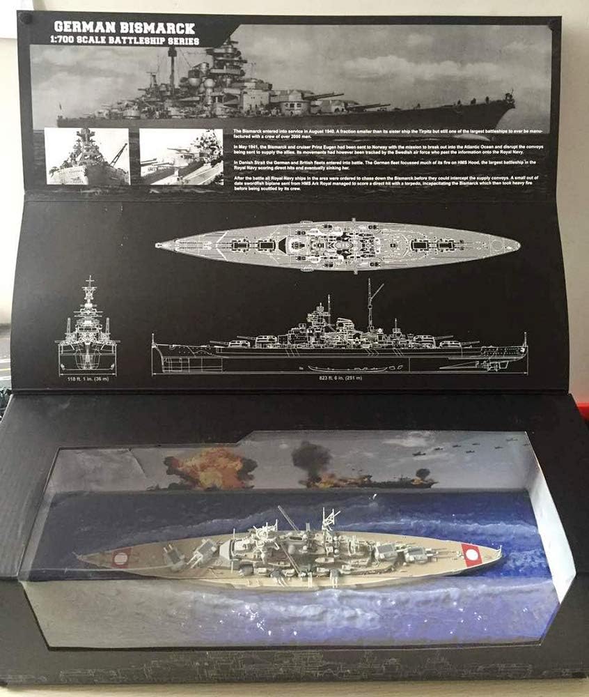 第二次世界大戦 ドイツ ビスマルク 戦艦 1/700 【ネパール航空】 ダイキャストモデル船