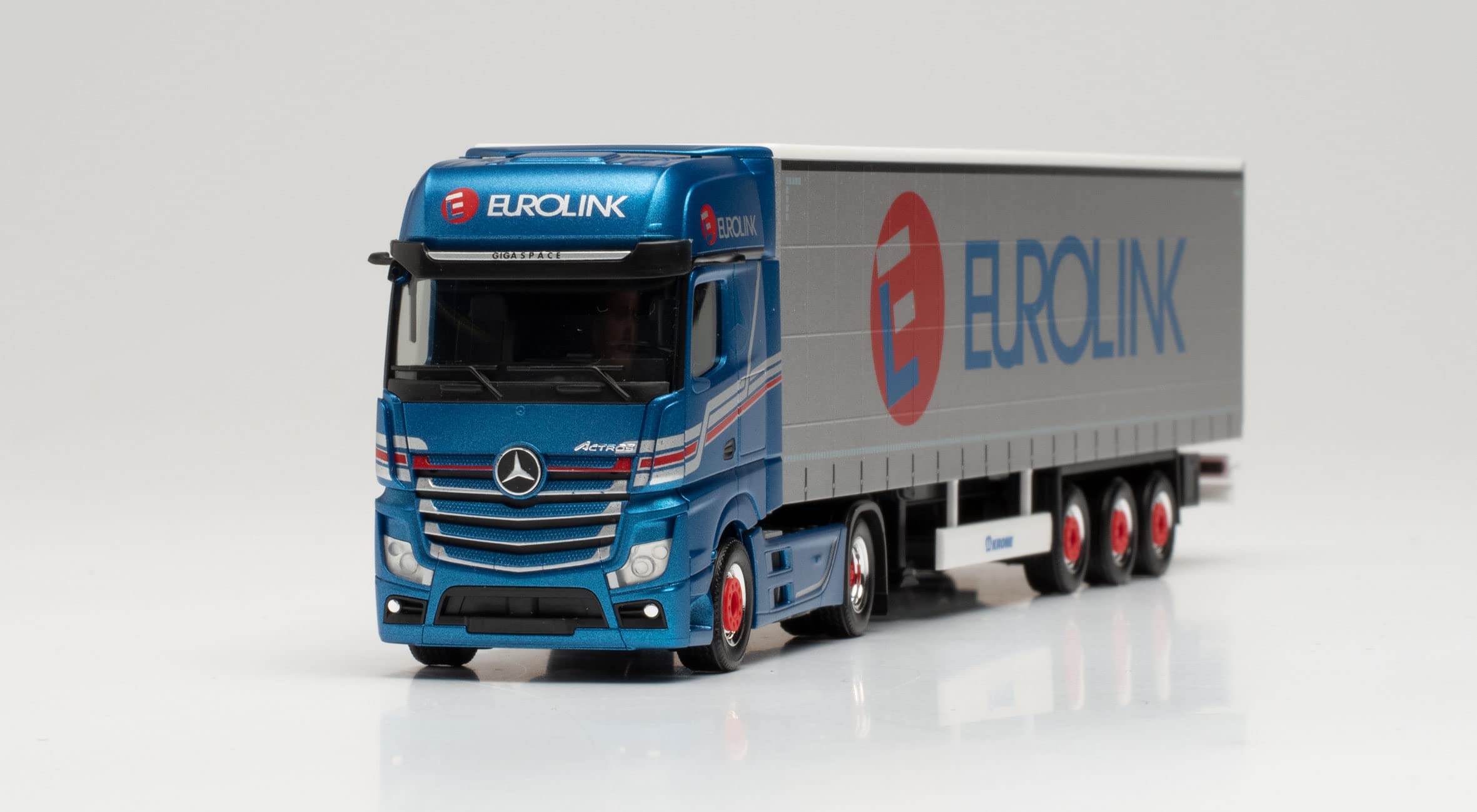 herpa 314855 Mercedes-Benz Actros Gigaspace`18 Curtain Tarpaulin Saddle Pull Model Car Miniature Models Small Model Collector's Item - Image 4