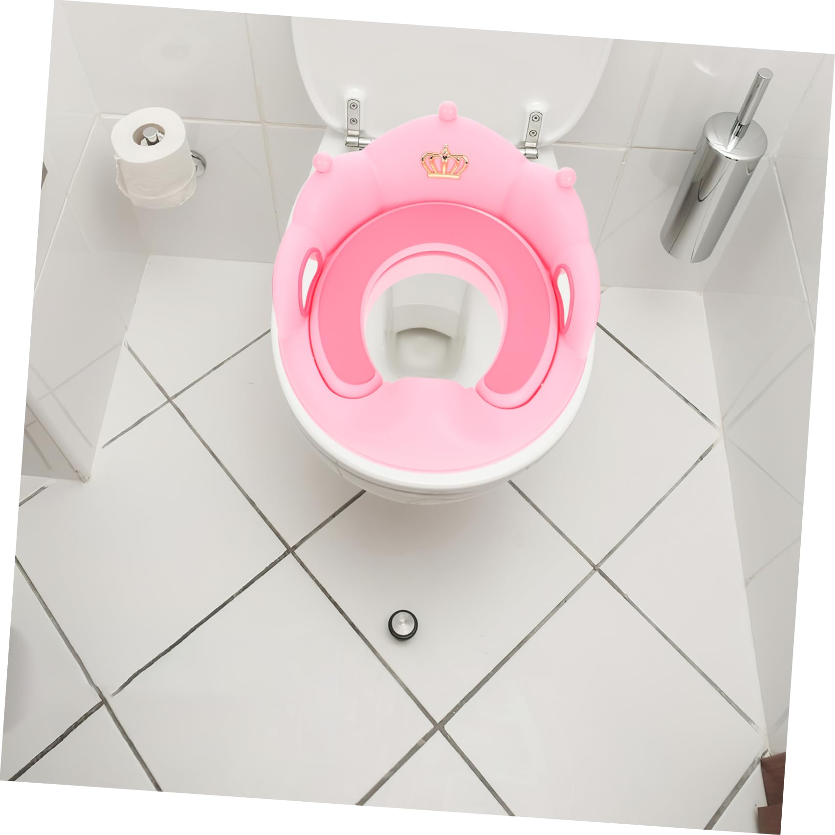 HEMOTON Asiento de Inodoro para Reductor Wc Asiento de Entrenamiento para Niñas y Pequeños Color Neutro para Casa y Viajes