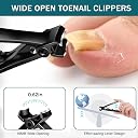 MAYCREATE 5Pcs Nail Cutter Stainless Steel Ingrown Toe Nail Clipper Set gallery image