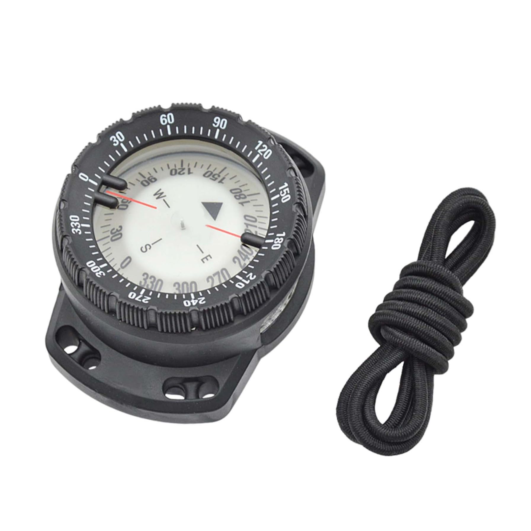 Bussola per Immersione Surf Luminoso subacqueo Bussola da Polso da 50 m Visione Notturna Navigazione Impermeabile con Bungee..