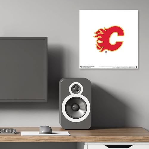 Miniatura 10 de Trends International Gallery Pops NHL Calgary Flames - Lienzo decorativo para pared, versión sin marco, 12 x 12 pulgadas, arte de pared Gallery Pops